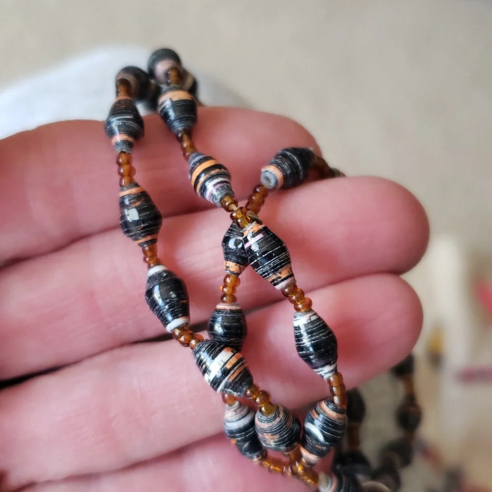 Bead For Life Paper Beaded Multi Strand Bracelet